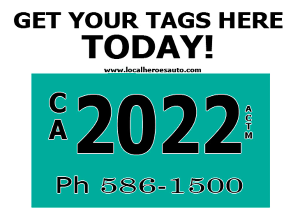 Get Your Tags Here Today